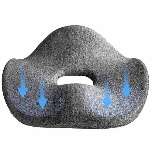 Xiaomi Leravan coussin de siège sur chaise antibactérien respirant mémoire de mousse coussin maison voiture bureau chaise coussin: Default Title