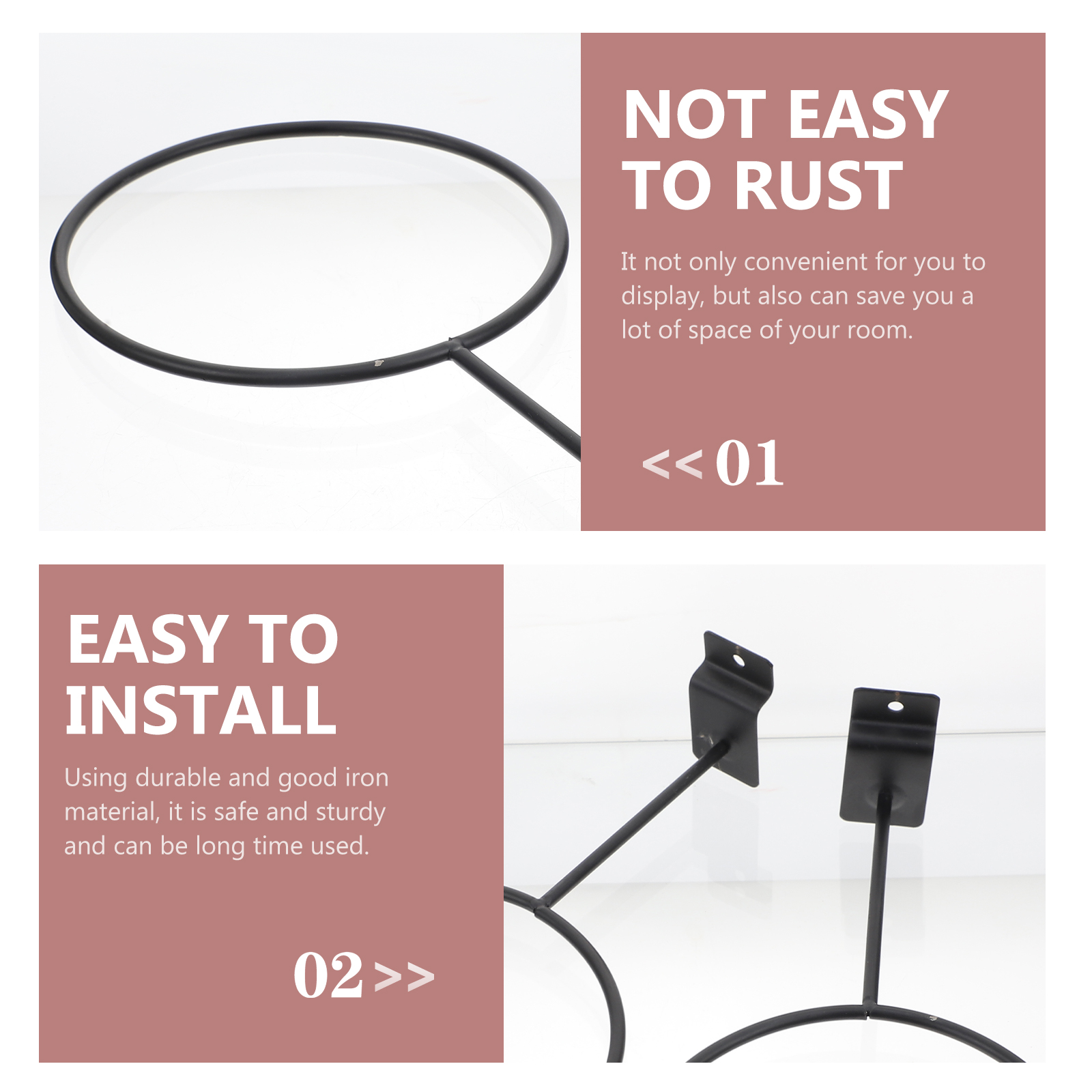 2 pcs basketball storage holder iron balls bracket hats display rack balls show rack for balls shop