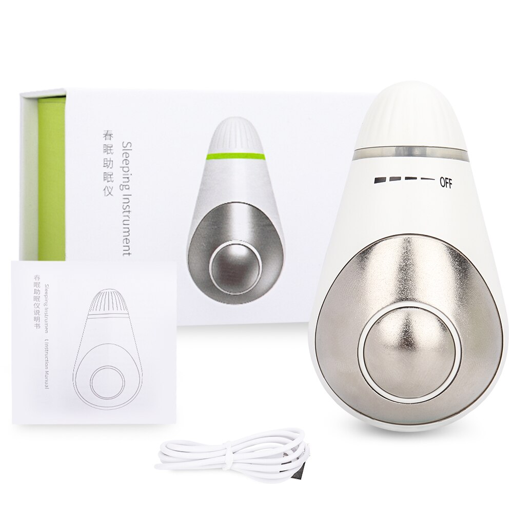Sleep Aid Instrument for Insomnia Sleep Holding Pressure Relief Fast Sleep Device Hypnosis Instrument Body Relax Health Care: White