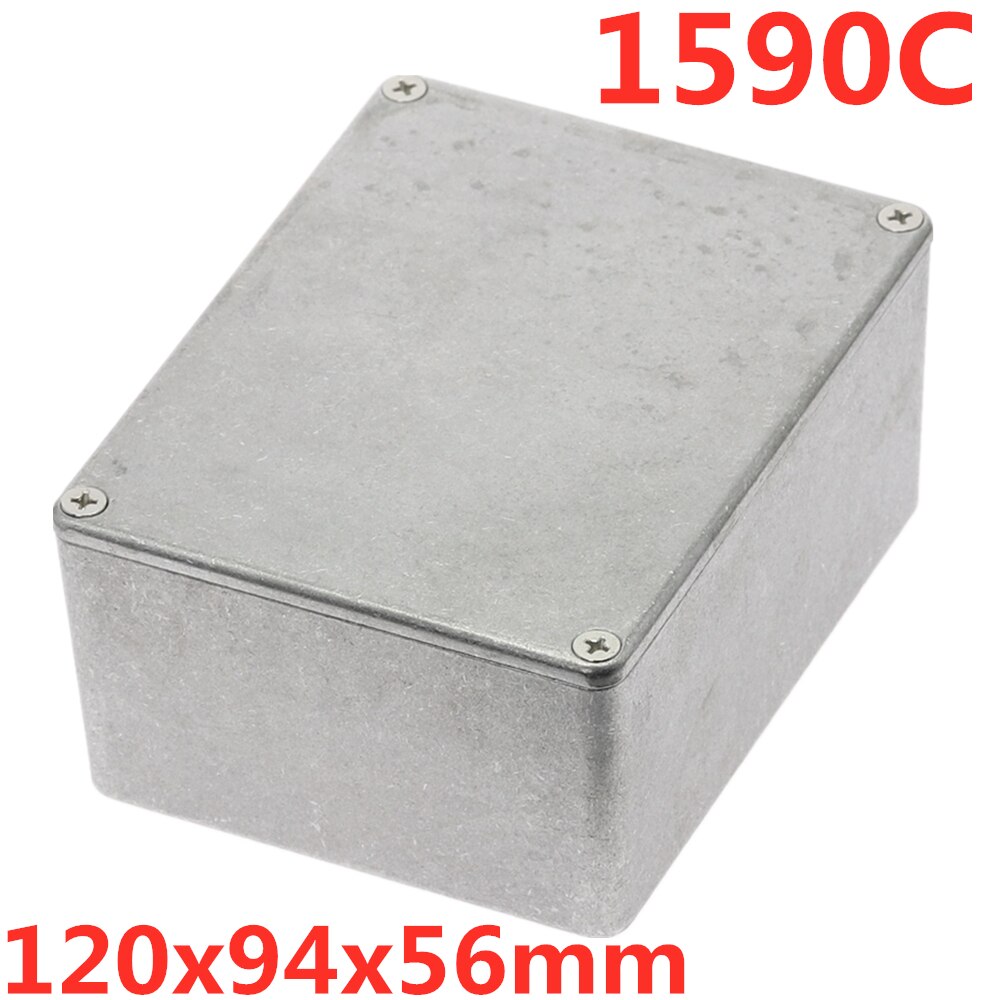 1590 Serie 1590A 1590B 1590BB 1590XX 1590DD Stijl Aluminium Case Stomp Box Effectpedaal Behuizing Gitaar Effecten Pedaal: 1590C 120x94x56mm