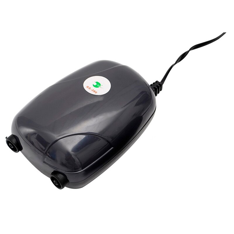 Aquarium luchtpomp aquarium mini stille compressor enkele dubbele uitlaat zuurstofpompen aquaria aquatische accessoires 220v 3w 5w: 5w / Ons stekker