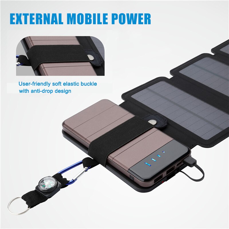 7.5W Portable Folding Solar Charger for Mobile Phone Outdoor Solar Charging Board NE