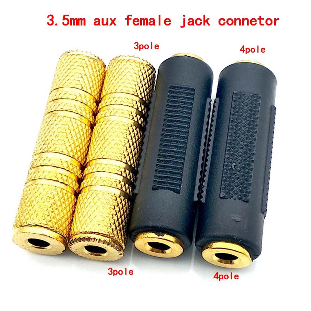 Adaptador de Audio de 3 piezas para altavoz, conector macho a hembra de 3,5 MM, 2,5mm a 2,5mm, Cable auxiliar para auriculares, 3,5