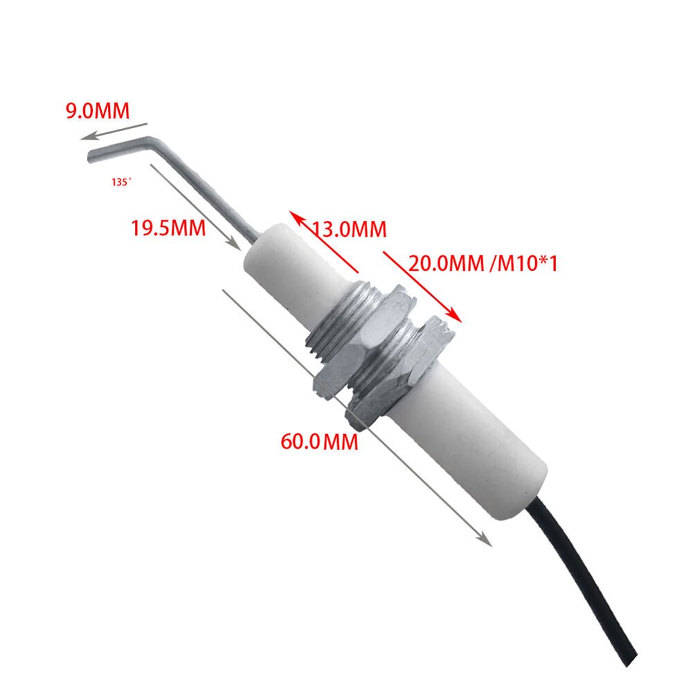 Universal 30cm piezo gnisttändningssats för värmare radiator gas grill spis bbq ys-köp