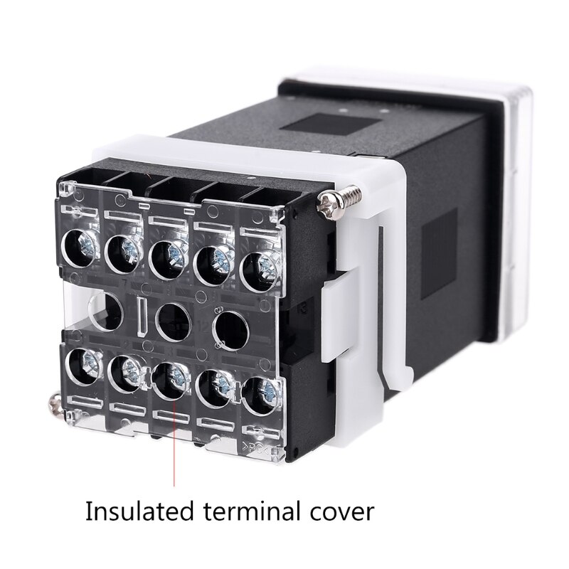 AC 100-240V PID Thermostat SSR Relay Output K J Pt100 Din 48mm Temperature Controller Digital LCD Display Waterproof