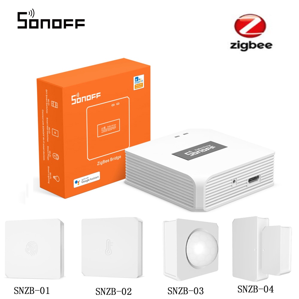 SONOFF-Interruptor inalámbrico con sensor Zigbee 3.0, dispositivo sensible al movimiento y temperatura, sonda de humedad, detector para ventana y puerta