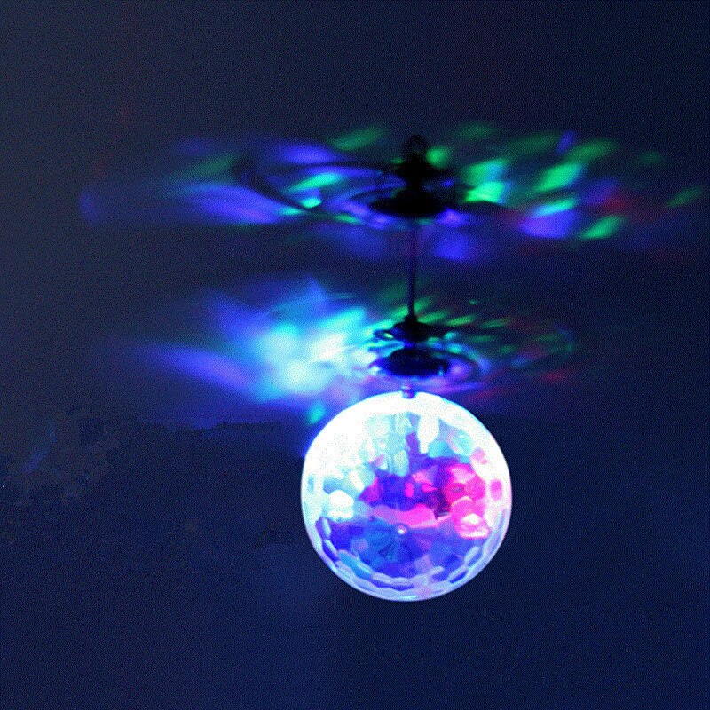 Diamant Vliegende Bal Lichtgevende Kid 'S Elektronische Infrarood Inductie Vliegtuigen Speelgoed Voor Jongens Led Licht Mini Helicopter Drone