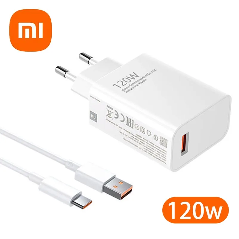Xiaomi-cargador Original de 120W, carga rápida, 120W, 67W, 33W, adaptador de cargador Gan de pared UE para Redmi Note 12 13 Pro Plus Mi 14 13 Cable: Reino Unido