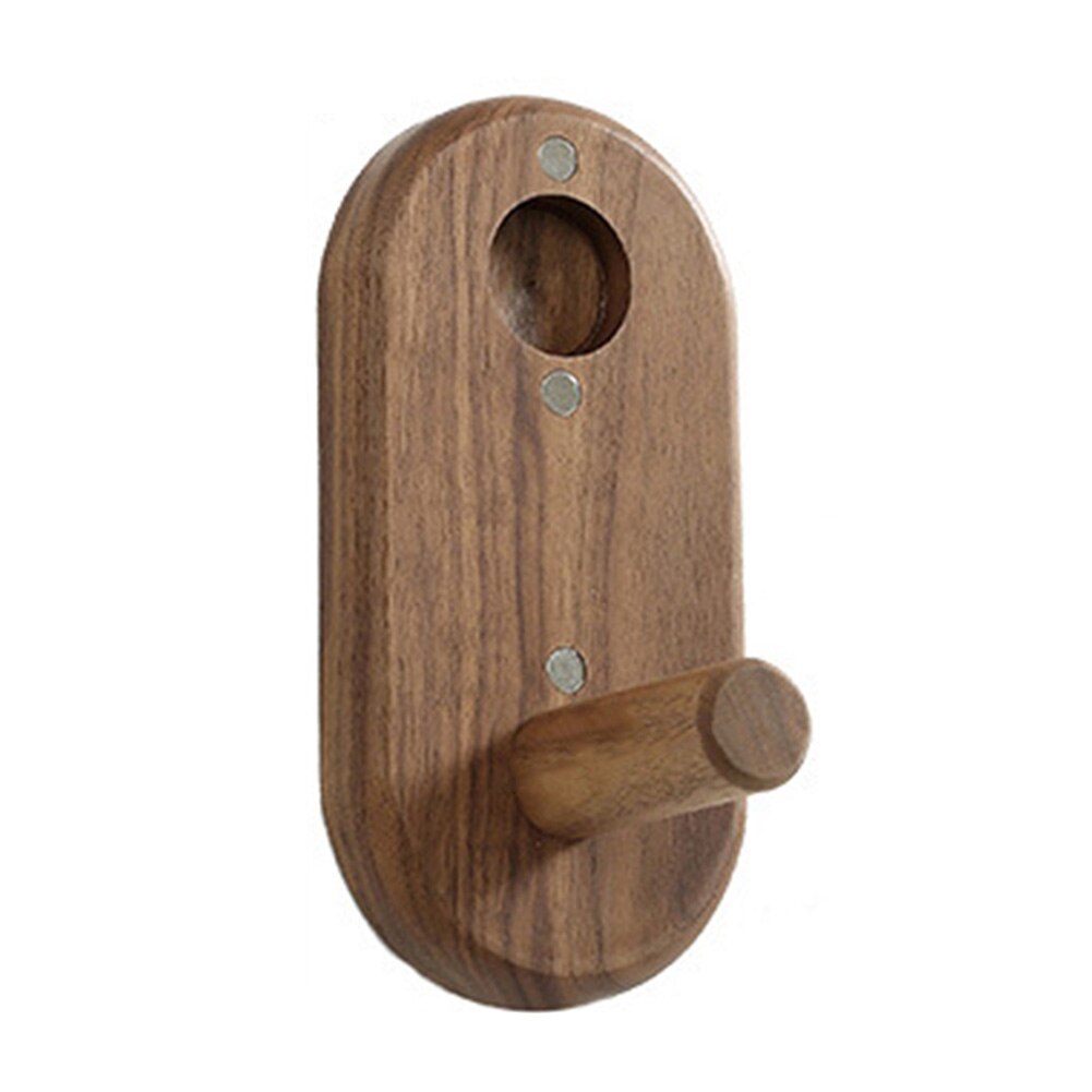 Magnetische Föhn Houder Organizer Nozzles Wall Mount Stand Duurzaam Walnoot Hout Home Decor Rustieke Badkamer Opslag Voor Dyson
