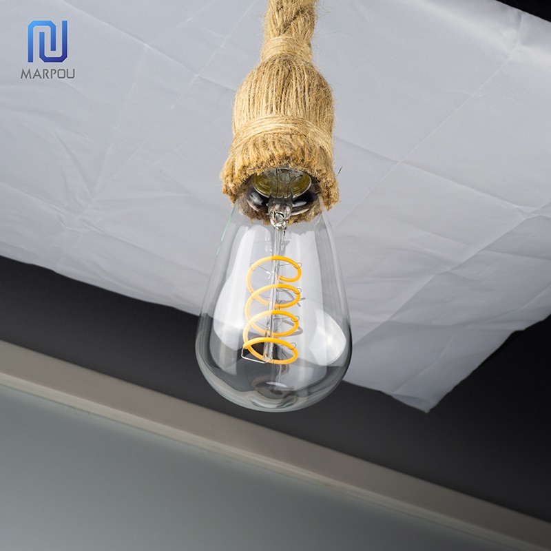 Retro Decorative Rope E27 Hanging Lamp Holder 1m 1.5m 2m Socket E27 Lamp Base Bulb Holder Chandelier Connector Adaptor Cable