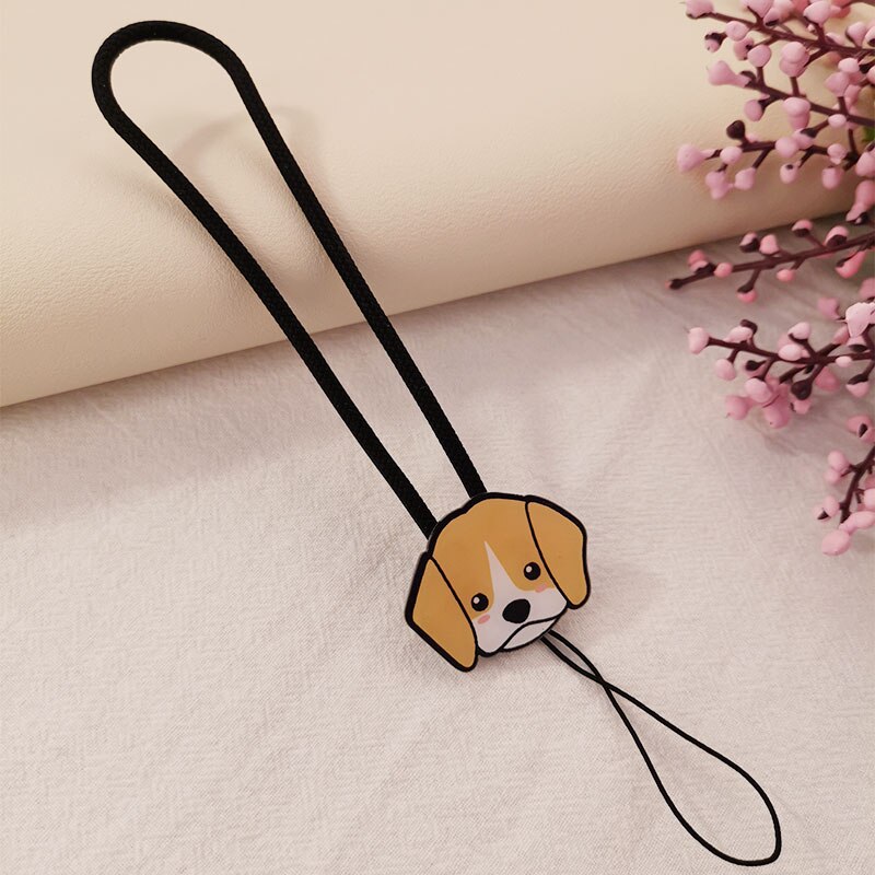 for iphone redmi xiaomi Samsung Camera Holders Keys Lanyard Short Flat Husky Silicone Lanyard Short Phone Lanyard Wrist Strap: 08