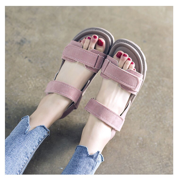 Gladiator Platform Women's Sandals Summer Women Chunky Beach Sandal Denim Comfortable Sandalias Mujer