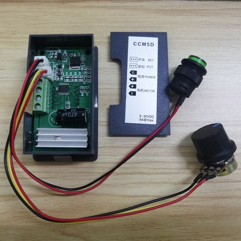 Mini Motor PWM Controller DC 6V-30V 8A Digital Display LED 6V 12V 24V 12 Volt V Motors CCM5D Controller Variable Speed Regulator