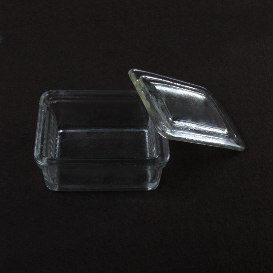 Keep 10 Pieces Glass Slide Glass Tall Square Staining Jar with Cover Lab