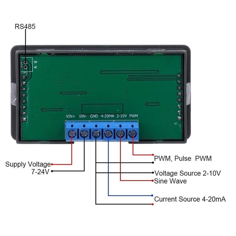 WSFG-06 PWM Impuls Einstellbar Modul Sinus Welle 4-20mA 2-10V Signal Generator für Puls Modus