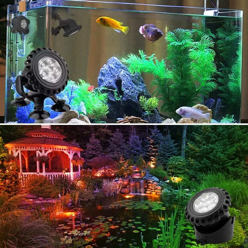 3/5LEDS Solar Vijver Licht IP68 Waterdichte RGB Onderwater Zwembad Lamp Kleur Veranderende Tuin Aquarium Aquarium decor Solar Spotlight