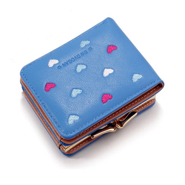 ¡Novedad! Cartera Catei Karrui de estilo coreano para mujer, monedero bordado: 39 blue