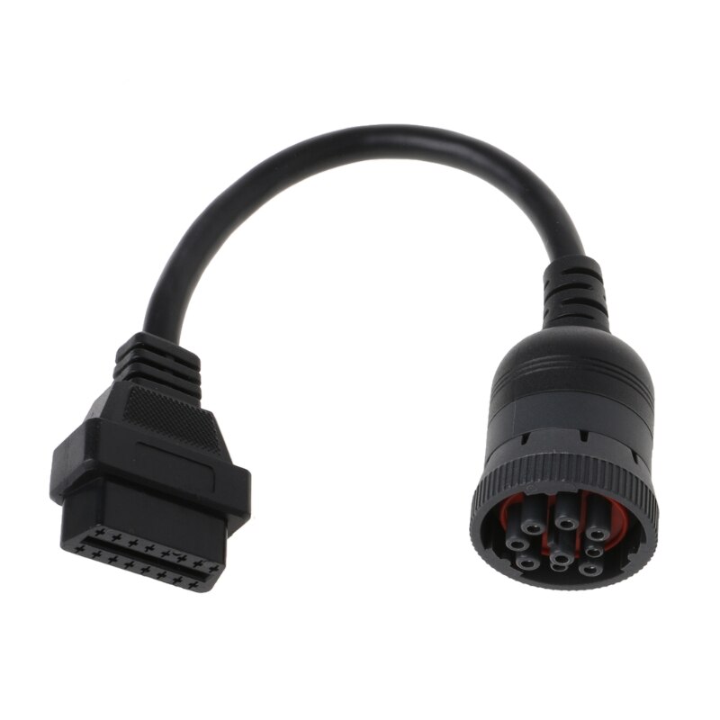 Auto J1939 Deutsch 9 Pin to OBD2 OBD 16 Pin Truck Diagnistic Connector Cable