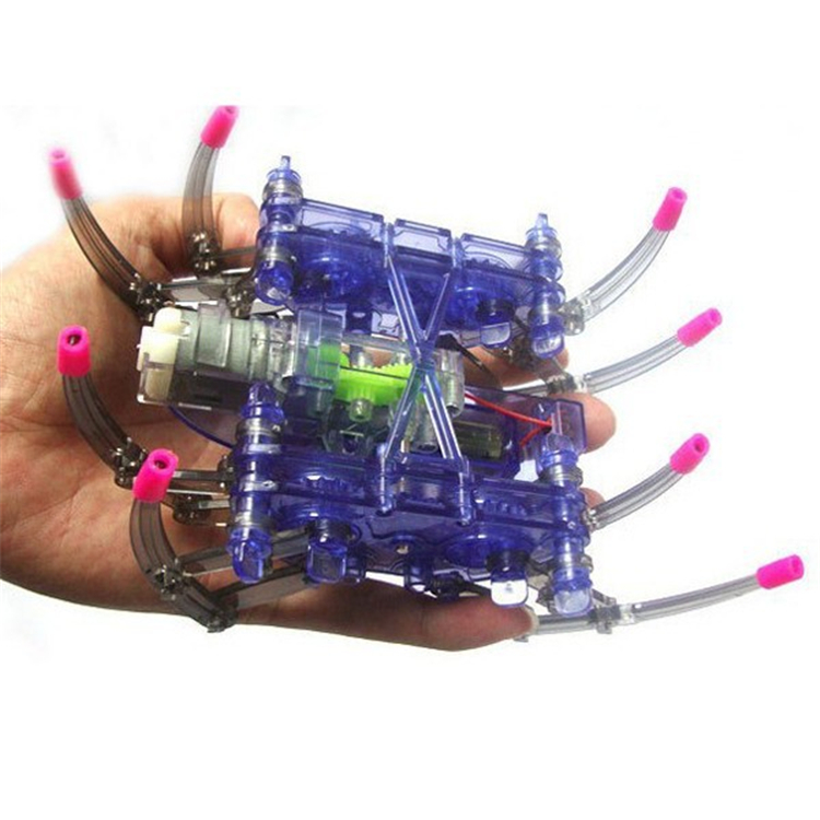Elektrisk robot edderkop legetøj diy pædagogisk legetøj samler kits til børn jul halloween fødselsdag