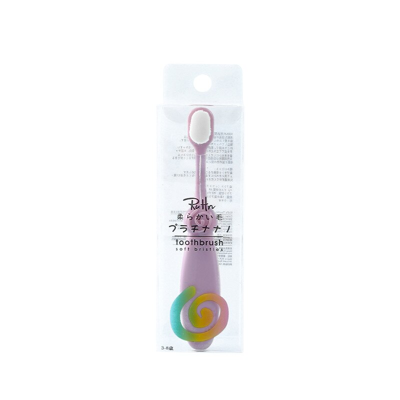 Cepillo de dientes suave para el cuidado del bebé, para niños de 0 a 3 años, para Oral, , japonés, recomendado para el médico: Rosa