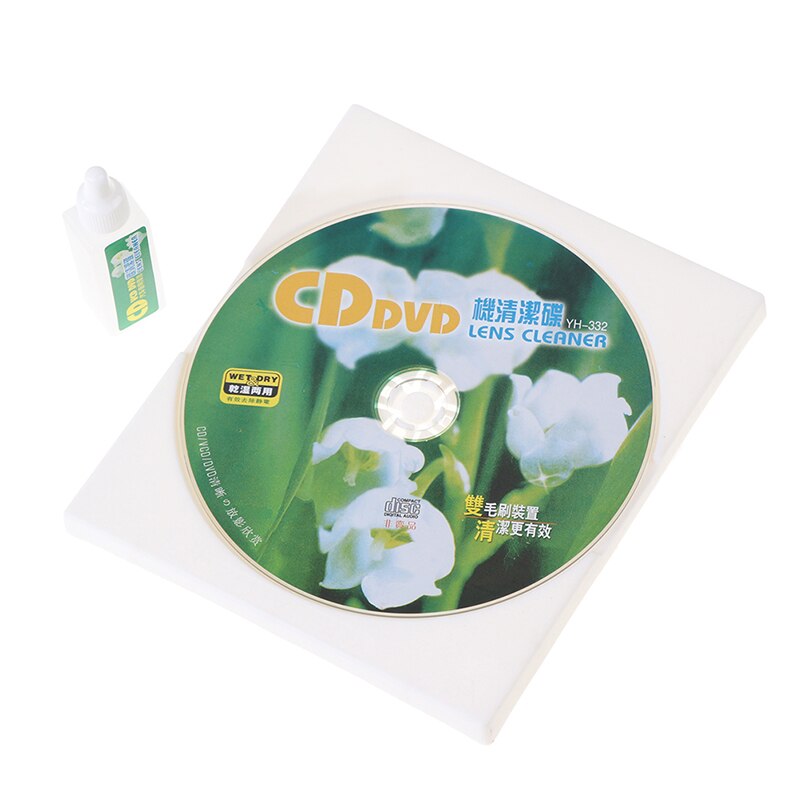 1 pc cd vcd dvd-soittimen linssinpuhdistin pölynpoisto lianpoisto puhdistusaineet levyn korjaussarja