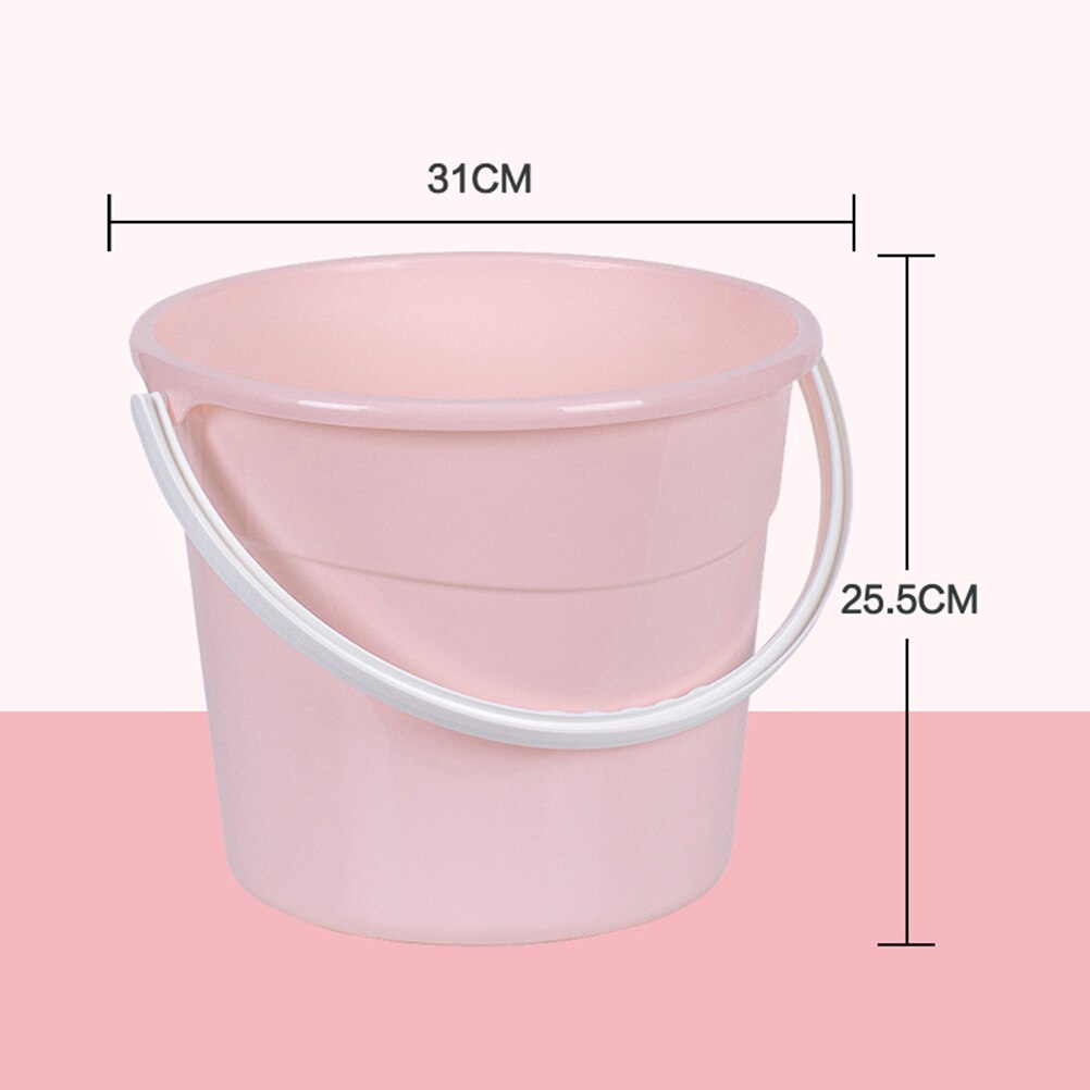 Water Storage Bucket Cleaning Round Bucket Sturdy Pail Bucket with Handle