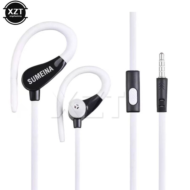 SMN-11 Oortelefoon Hoofdtelefoon 3.5mm Stereo Oorhaak Bass Sound Headset voor Auto Rijden Muziek Uitzendingen Luisteren Oproep Beantwoorden