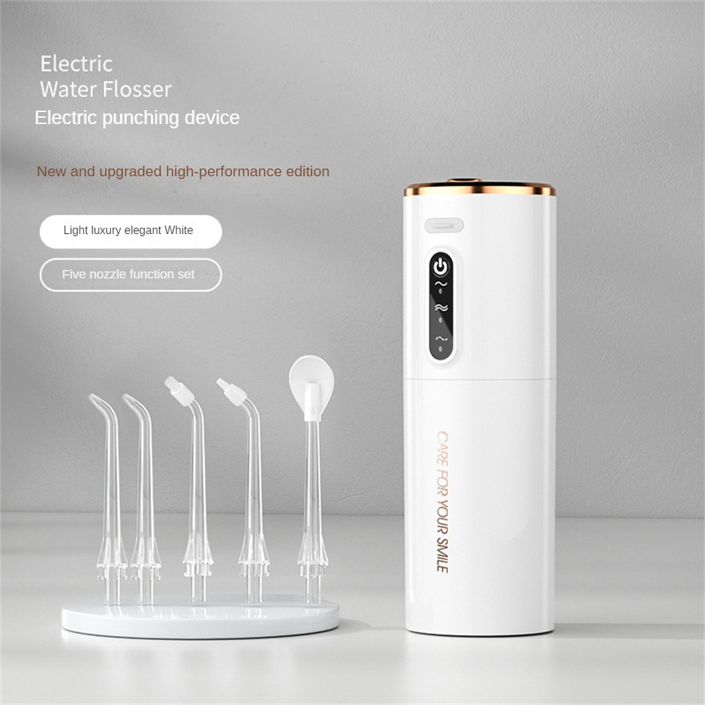 Xiaomi Munddusche Tragbare IPX7 Wasserdichte Wiederaufladbare Dental Wasser Flosser 3 Modi Zahnreiniger 280 ML Dental Wasser Jet: Braun