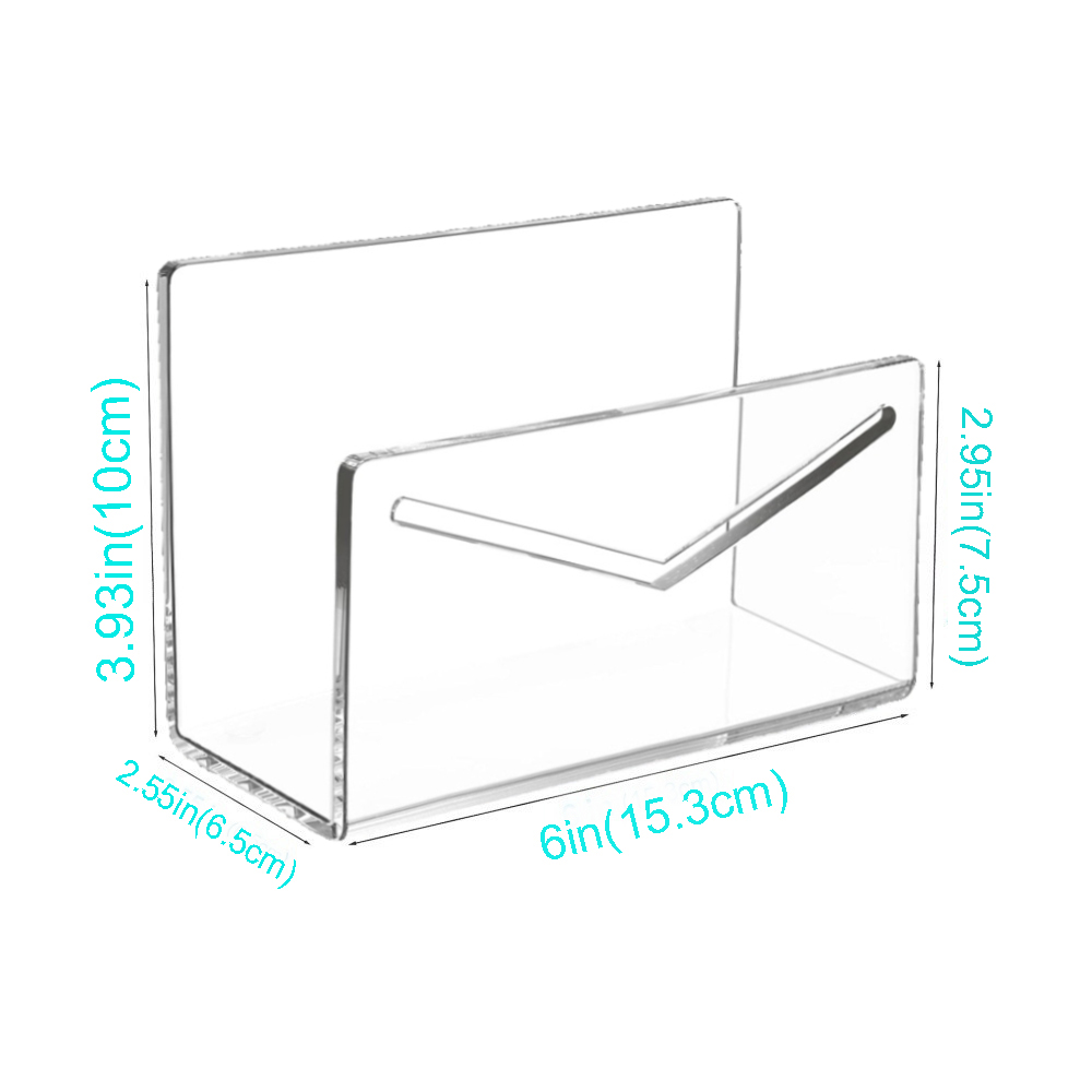 1Pc Acrylic Desk Organizer Desktop Letter Sorter Mail Tray File Organiser Office Home Bookends Book Holder Storage Rack