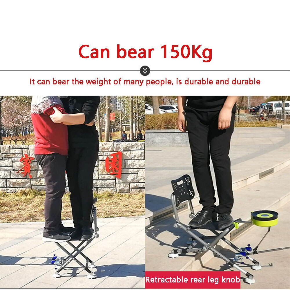 Sedia da pesca sedia da pesca in lega di alluminio resistente e multifunzionale per esterni set schienale regolabile reclinabile a quattro gambe