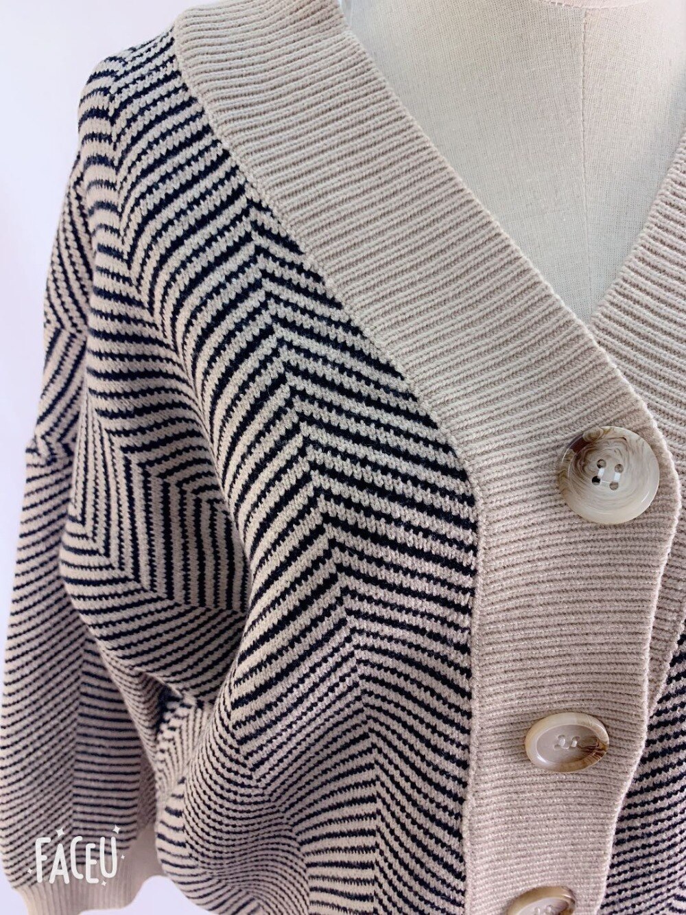 Oversize damegensere høst vintage cardigans løs vintergenser strikket plus size dame cardigan strikket knapp løs