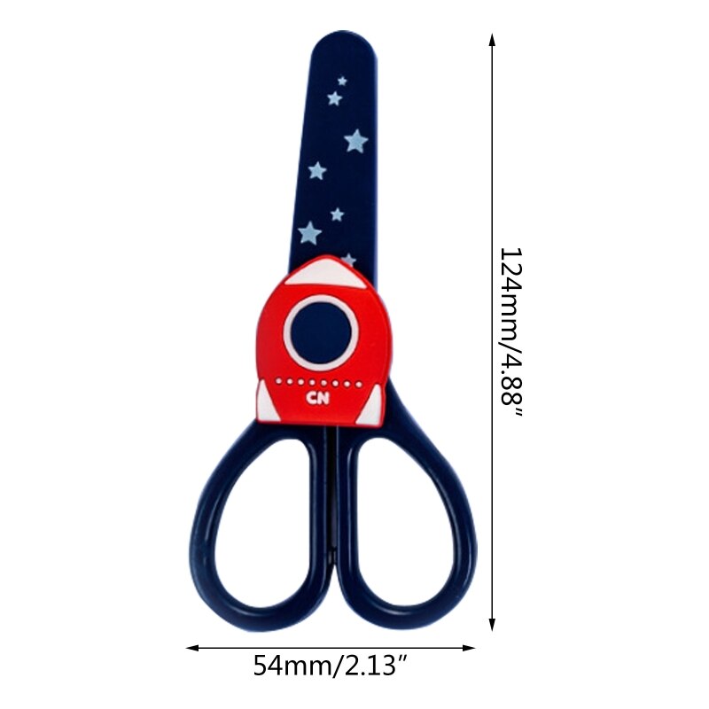 2022 5'' Tip Scissors Safe Stainless Comfort-Grip Handles for Preschool Toddler