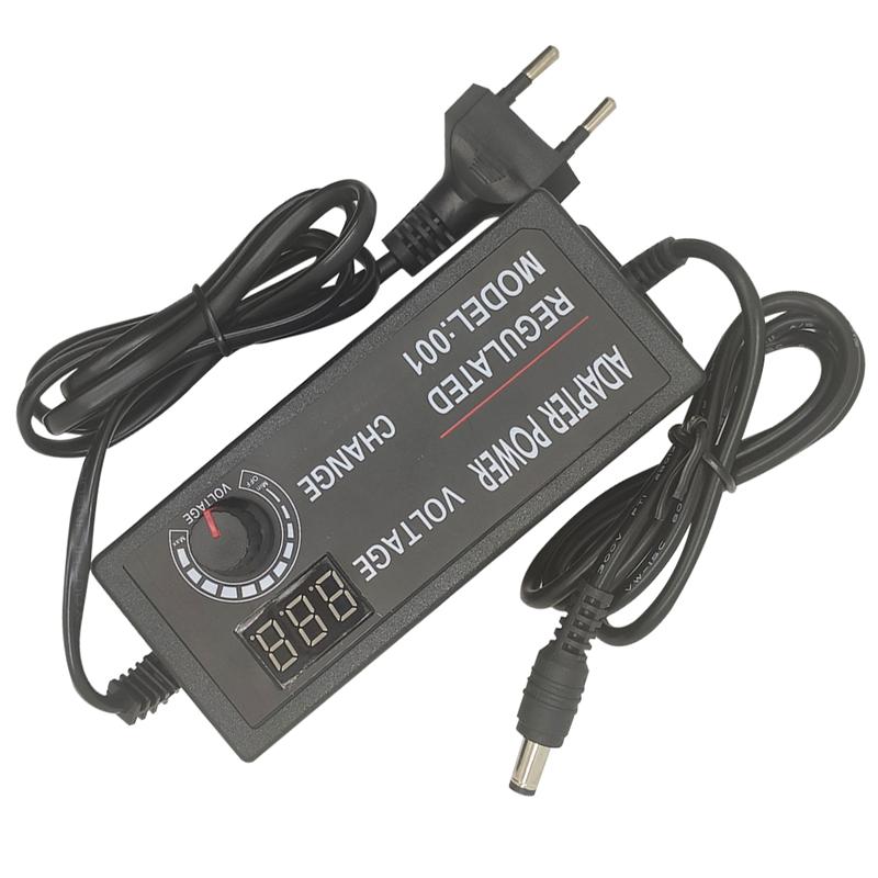 Power Adapter Digitale Screen Power Adapter 72W 9-24V 3A 60W 3-12V 5A verstelbare Voeding Voor Licht Strip Met Eu Plug
