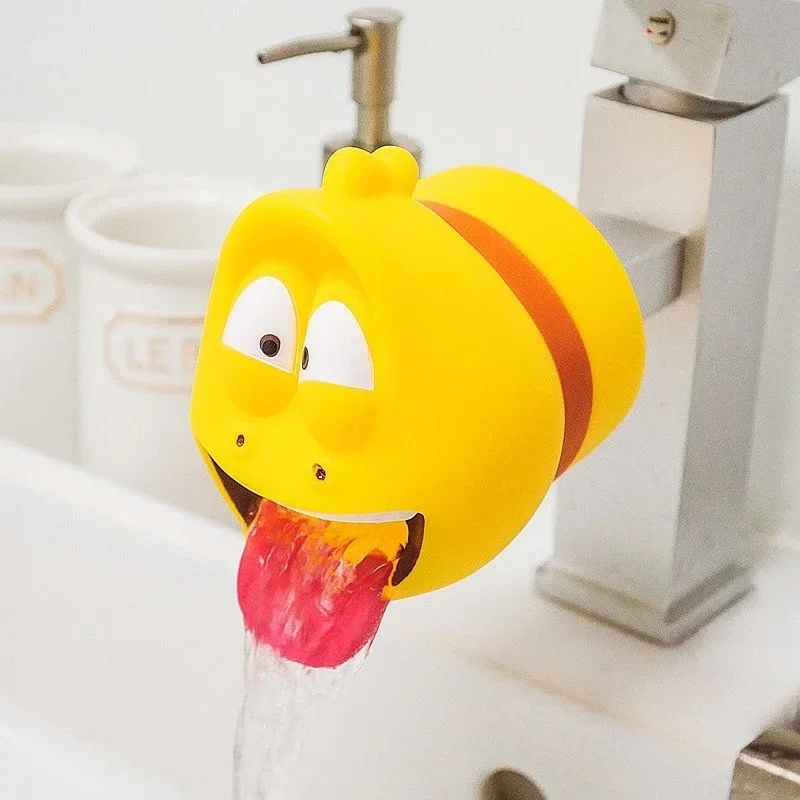 Karikatur Lustige Käfer Wasserhahn Verlängerung freundlicher Spritzwassergeschützte Zunge freundlicher Hand Waschen Wasserhahn Möbel Dekoration: Gold