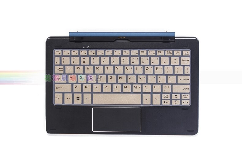 For Cube iWork 10 Windows 10+Android 5.1 Flagship Silicone laptop keyboard protector cover CDK-05 skin For Cube iwork10 10.1inch: golden