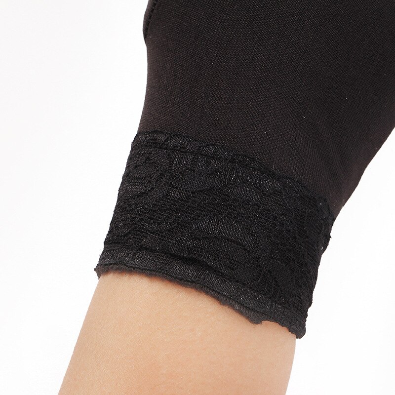 Gants en dentelle épaisse pour femmes, de mitaines courtes et épaisses à la pour la conduite, GL0324