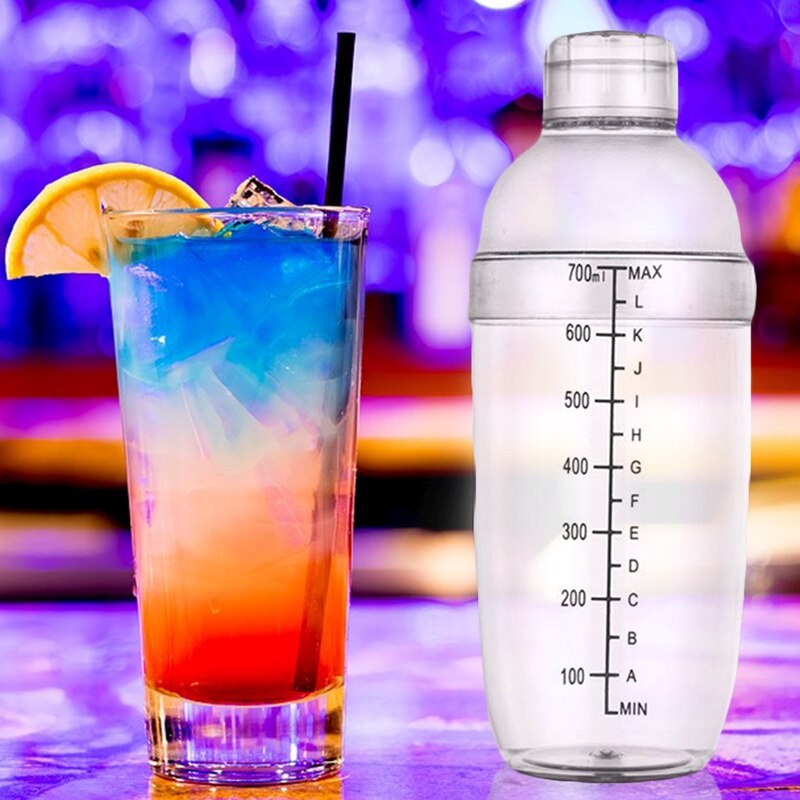 1 st 300/500/700/1000ml cocktailshaker hem bar redskap plast shaker cup vin drink mixer shake flaska