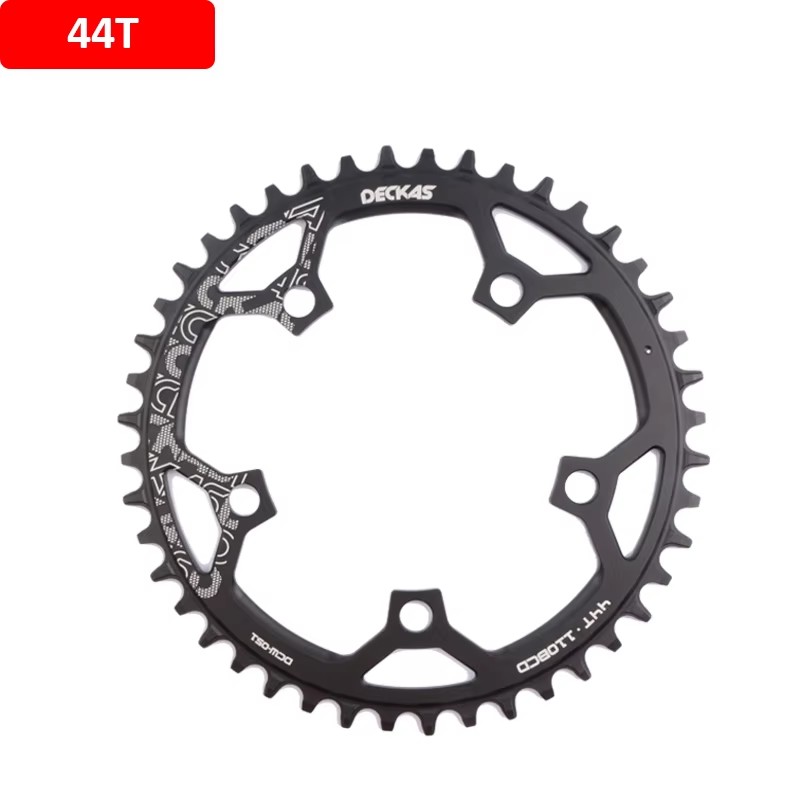 Deckas 110 bcd kettingblad fietskettingwiel voor shimano kroon rond zwart 36t 38t 40t 42t 44t 46 t 48t 50t 52t 54t fietsonderdeel: Duidelijk