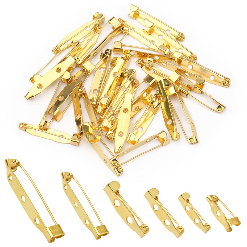 Silber/Grün Antik/Gold 15-40mm Sicherheitsnadeln Brosche Basis Clip Stifte Blanko Basis für Schmuckherstellung DIY Kleidung Zubehör: XXL / Lavendel