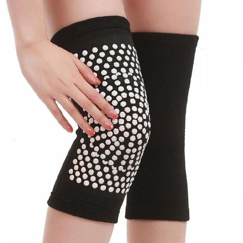 1 Pair Riscaldamento Autonomo Ginocchiere Artrite Brace Supporto Rotula del Ginocchio Maniche Pastiglie Terapia Magnetica Ginocchiera Sollievo Dal Dolore