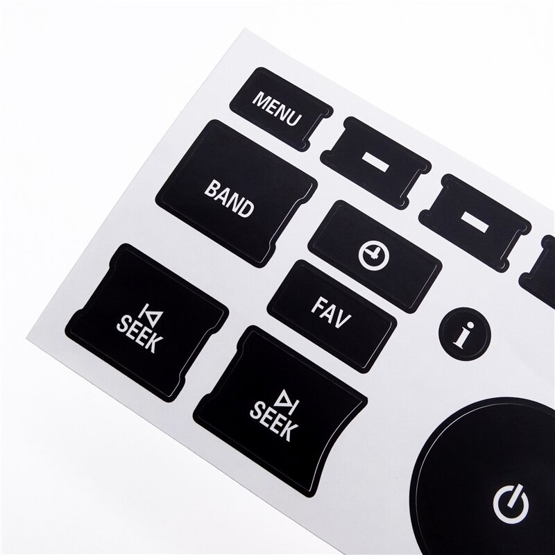 1 Pcs Radio Dash Button Repair Kit Decal For Chevrolet Silverado Cadillac Tahoe Escalade Buick Enclave GMC Acadia GM Vehicles