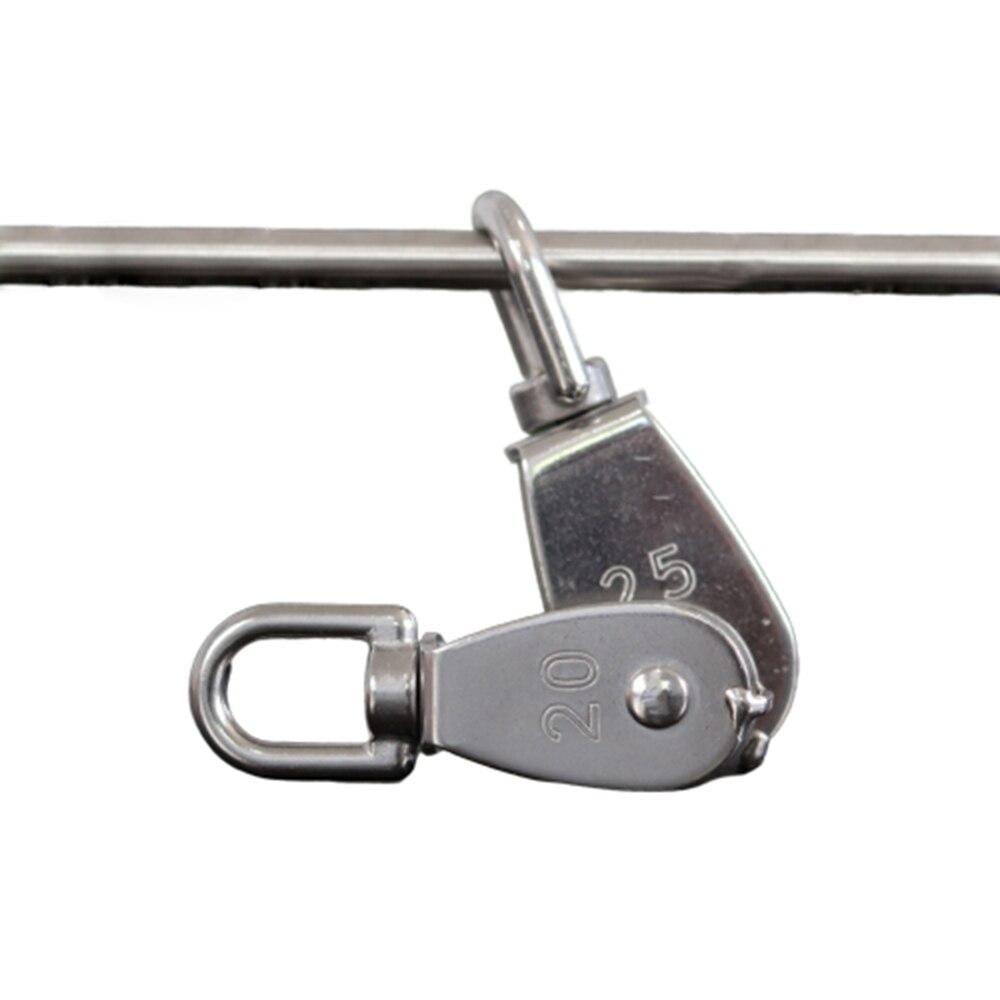 Stainless steel pulley stainless steel wire rope chain pulley M15M20M25M32 single pulley heavy duty pulley pulley set