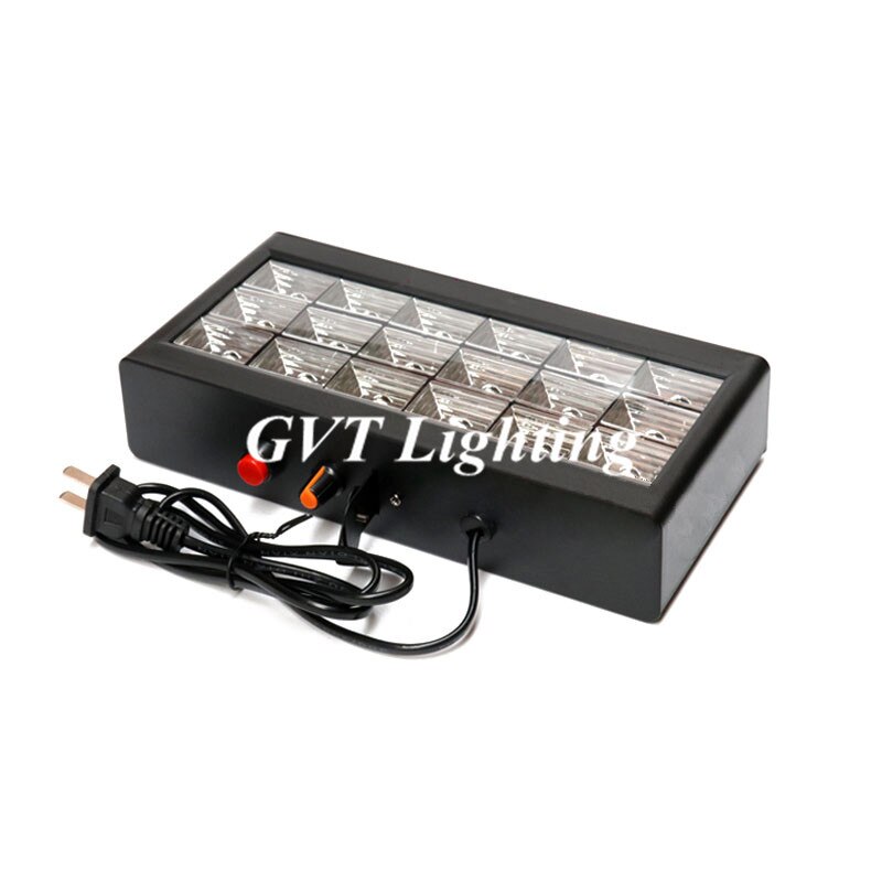 18pcs LED RGB Dj Strobe Light 90-240V Party Disco Flash Lights stroboscopefor Home Family Party Bar Wedding Nightclub