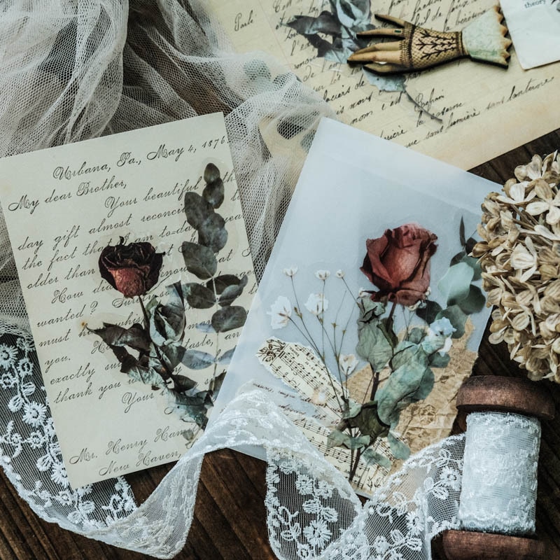 10 kpl/pakkaus puutarhatalon kukkia sarja paperitavaratarra scrapbooking-päiväkirja päiväkirja tee-se-itse-tarra askartelutarrat lapsille pojille tytöille