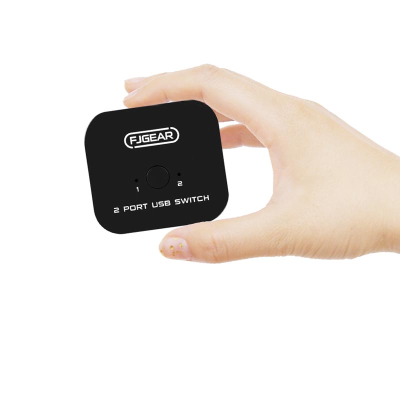 2 Port USB2.0 Switch plug and Play Usb Port printer Keyboard Mouse Sharing Switch Black usb sharing switch