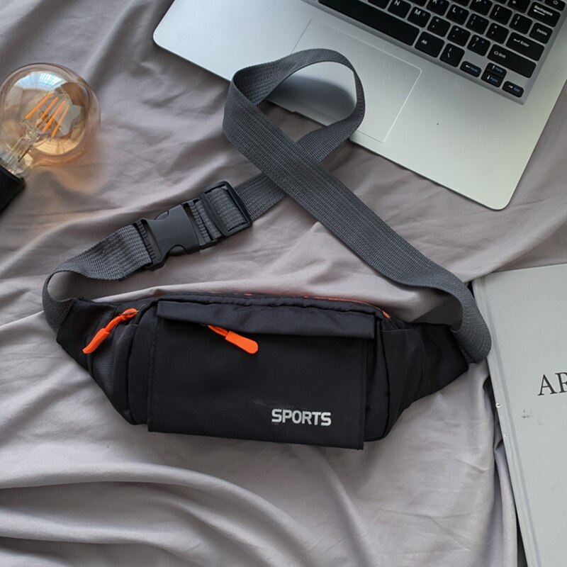 Vrouwen Sport En Vrijetijdsbesteding Mode Trend Oxford Materiaal Taille Packs Portemonnee Telefoon Opslag Kleine Messenger Schoudertassen: Black