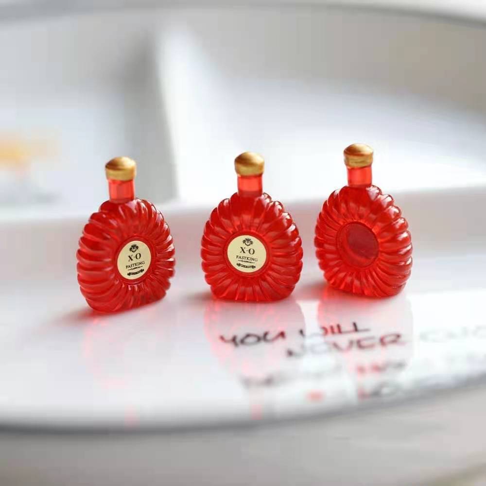 thumbnail image 2 of 10pcs Silver & Black Resin Wine Bottle Pendants – Charms For Jewelry DIY Crafts (52x7x7mm) 2 of 6