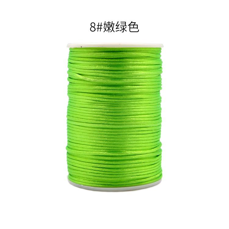 100m/roll DIY Wax Line Round Teabag Waxed Cotton Hand Made 2mm Necklace Rope Knitting Cord 1 Roll String Beading Thread: 16