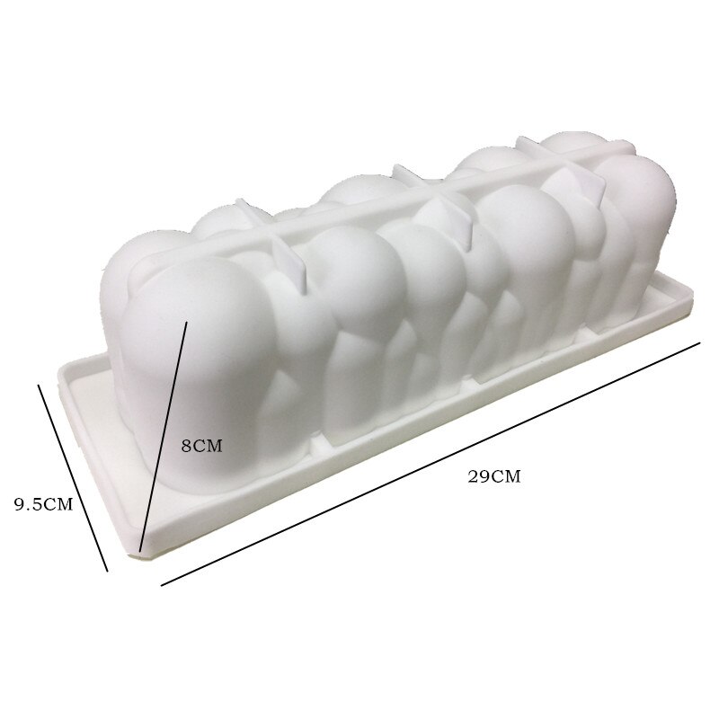 3D Run Silikon Kuchen Form Für Backen Mousse Ssert Produktbild-Vorschau 7