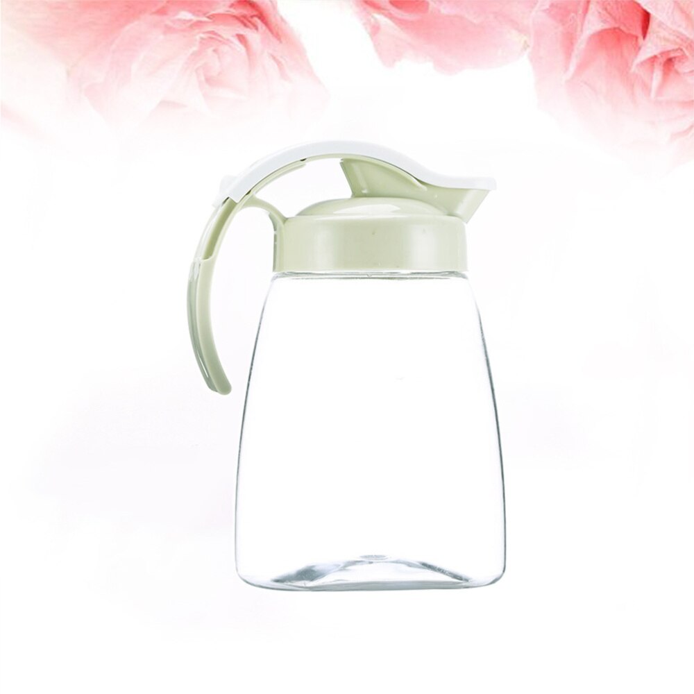 Beverage Storage Container Heat Cold Water Jug Plastic Juice Pitcher Household Teapot Kettle - Size L (Pink): Green 1